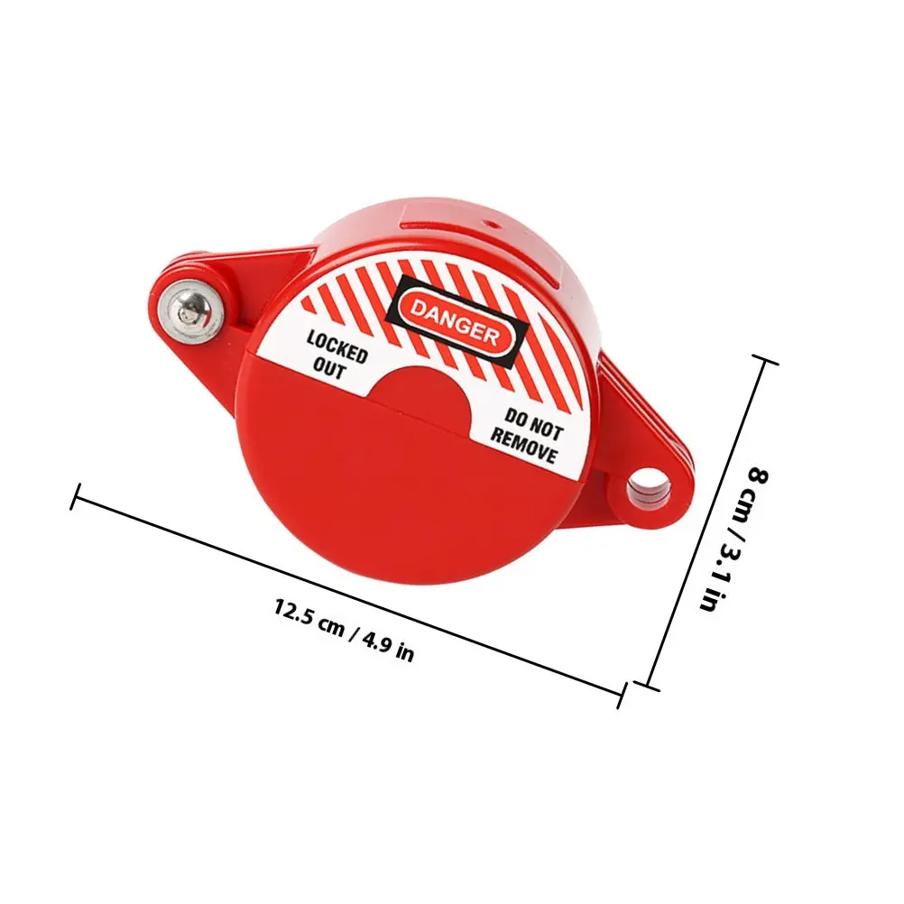 Gate Valves Lock Industrial Safety Locking Device Rotating Valve Lock Disc for Water Gas Propane 1-2.5 Inch 25-64Mm