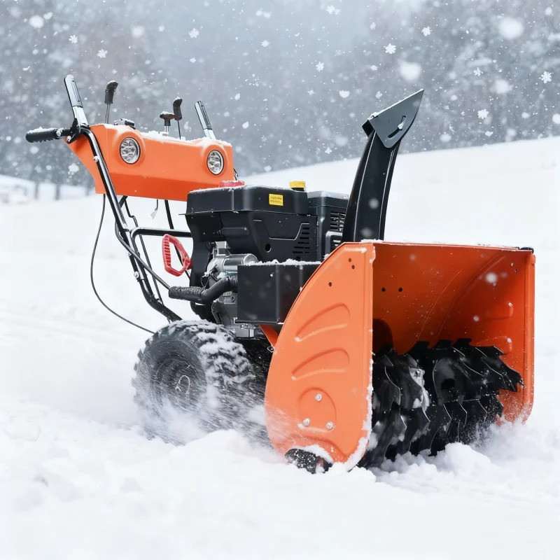 مكنسة ثلج للتحكم اليدوي، مكنسة ثلج 15 حصان مع مقبض تشغيل قابل للتعديل وقوة قوية، مكنسة ثلج للحديقة المنزلية #1
