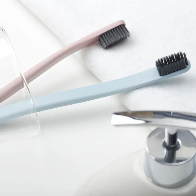 الإبداعية لينة الخيزران فرشاة أسنان من فحم الخشب شعيرات نايلون فرش الأسنان الكبار تنظيف الأسنان فرشاة الأسنان أدوات العناية بالفم الأسنان