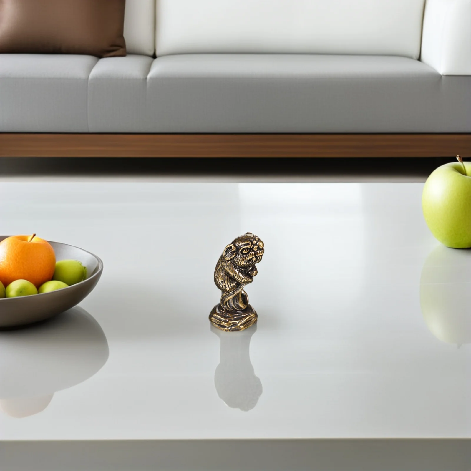 

Mini Vintage Incense Holder Chinese Zodiac Mouse Sculpture Decorative Meditation Home Office Statue