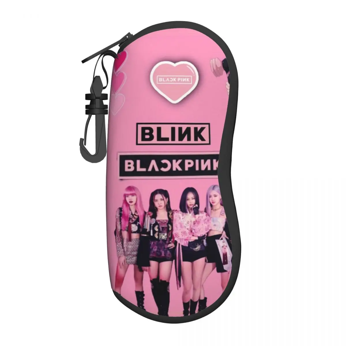 Blackpinks Kpop Sunglasses Soft Case Neoprene Zipper Shell Eyeglass Case Custom Protective Box For Glasses