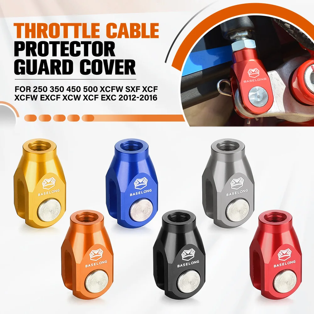 

For 250 350 450 500 XCFW SXF XCF XCFW EXCF XCW XCF EXC 2012-2015 2016 CNC Rear Brake Clevis Throttle Cable Protector Guard Cover