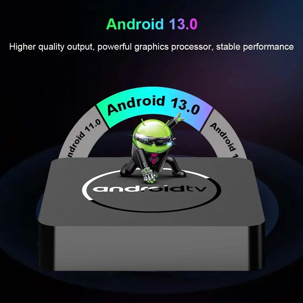 Smart Android TV Box Mortal Q1 AllwinnerH313 Google Voice Yuotube 4K HDR10 2.4G/5G WiFi BT5.0 16G Video Set Top Box Media Player