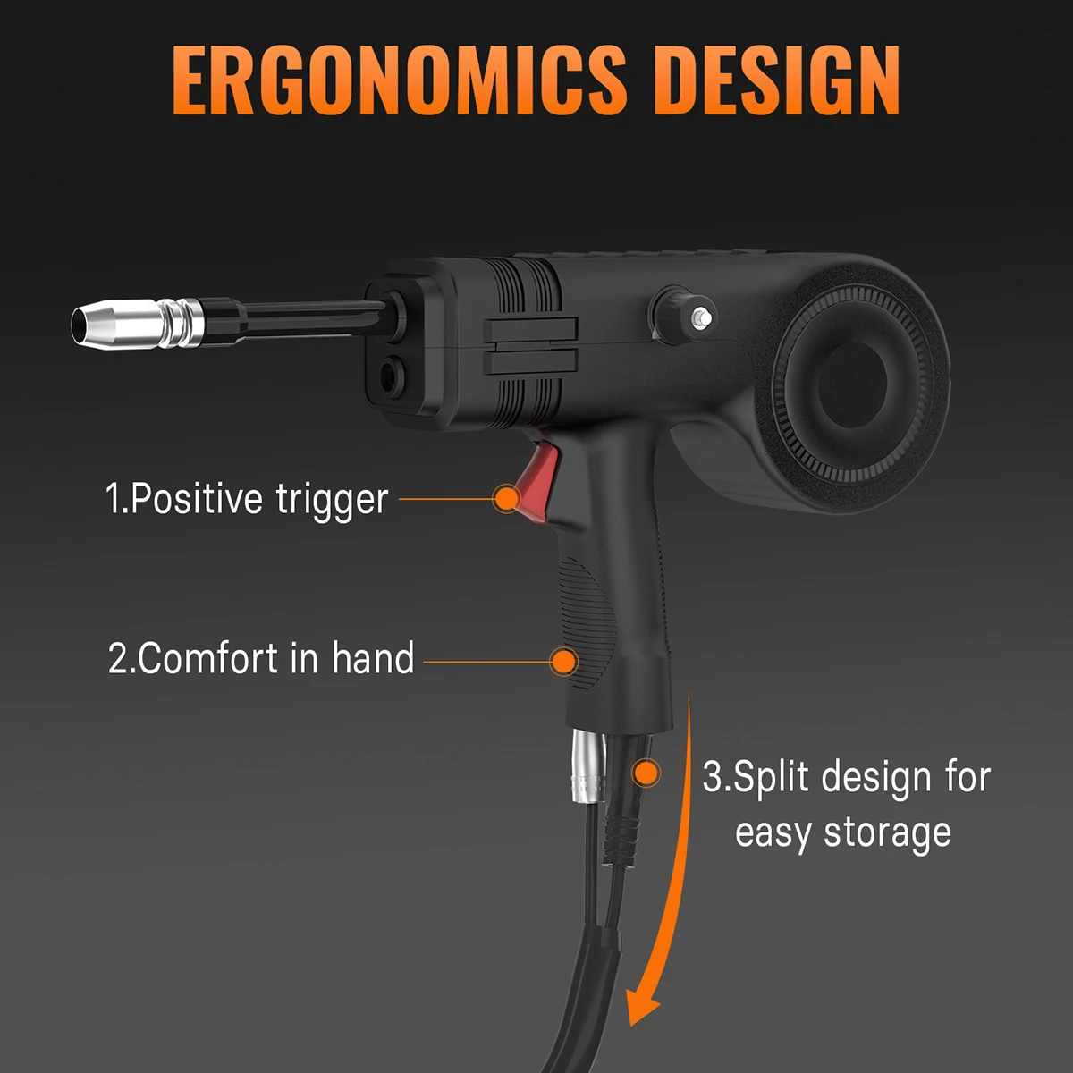 MIG Airless Torch Welding Torch Gun With Built-in Wire Feed Device Push Pull Wire Feeder Torch Drawing Torch Accessories