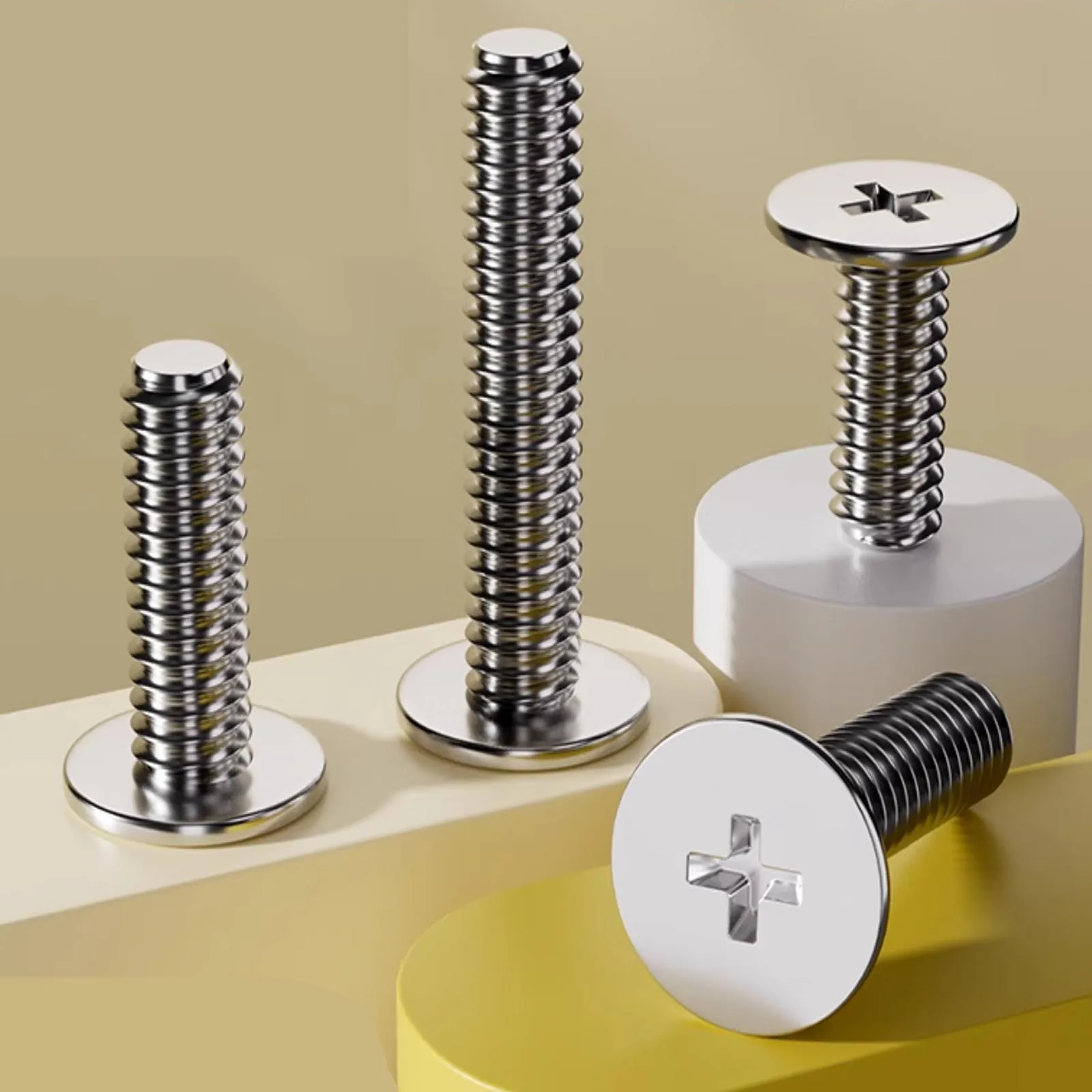 5/25pcs  M1.4 M1.6 M2 M2.5 M3 M4 M5 M6 M8 304 Stainless Steel Cross Phillips Ultra Thin Ultrathin Flat Wafer Head Screw Bolt