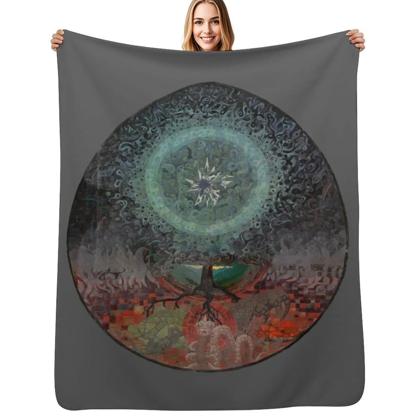 

The Red Book - C. G. Jung Throw Blanket Blankets For Bed Hairys Blankets
