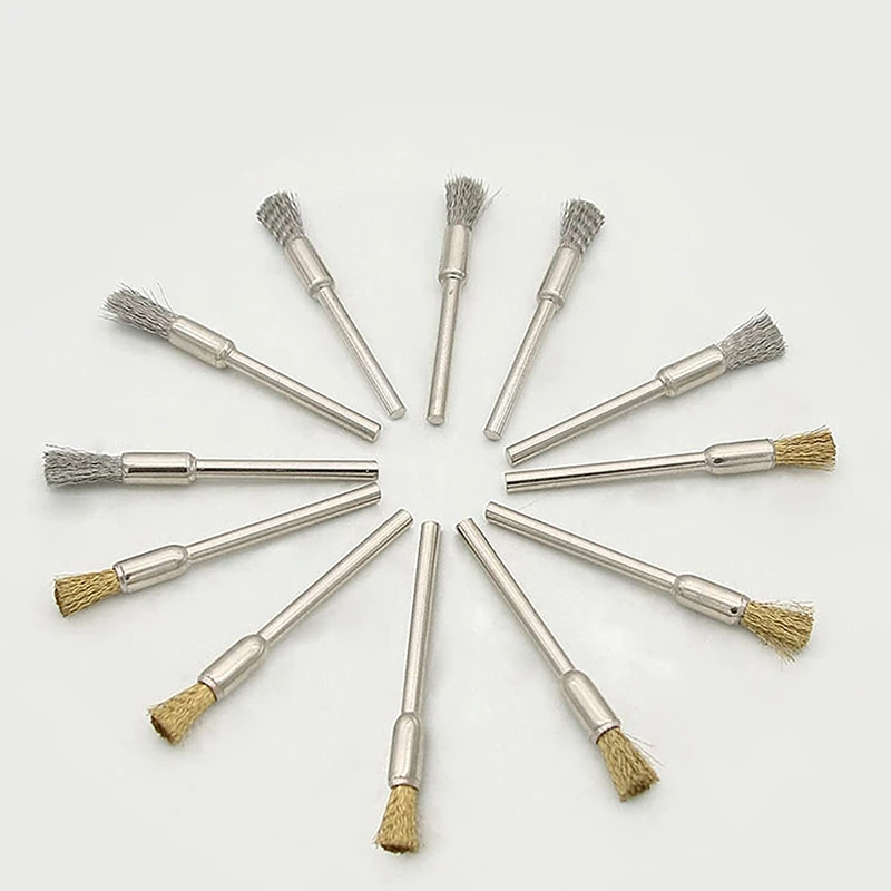 Wire Brush Set 36 Pieces/Set, Brass And Wire Brush Set, Rotating Tool Accessories For Polishing And Cleaning Tools