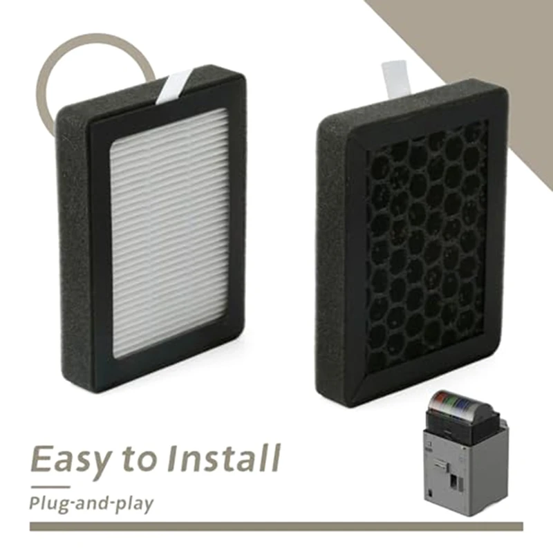 2 Pcs for HEPA 13 & Filter P2S Compatible with Lab P2S 3D Printer External Exhaust Fan,Dual-Layer [No.3 Elnic]