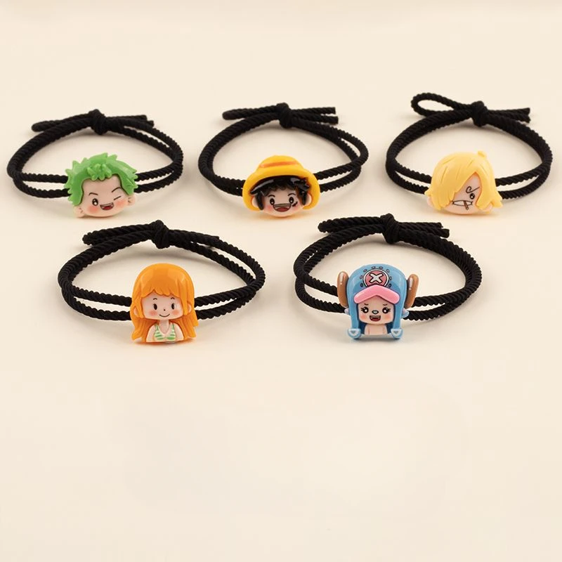 Top selling anime One Piece Instagram cartoon Q-version Luffy, Soronjoba hair rope, cute headband gift for children and students