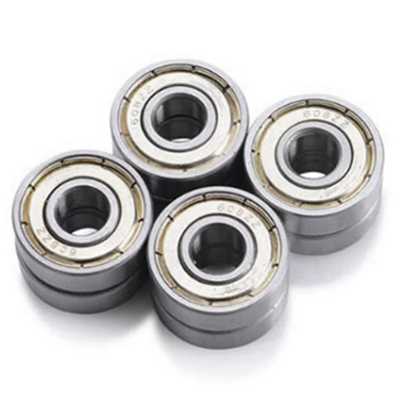 Rolamento de esferas do sulco, metal duplo blindado, apto para rolamentos de skate, patins inline, 608ZZ, 8x22x7mm, 16pcs