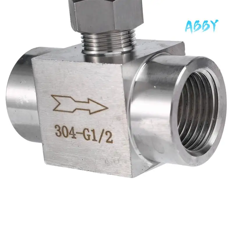 ABBY-BSP Equal Female Thread SS 304 Stainless Steel Flow Control Shut Off Needle Valve