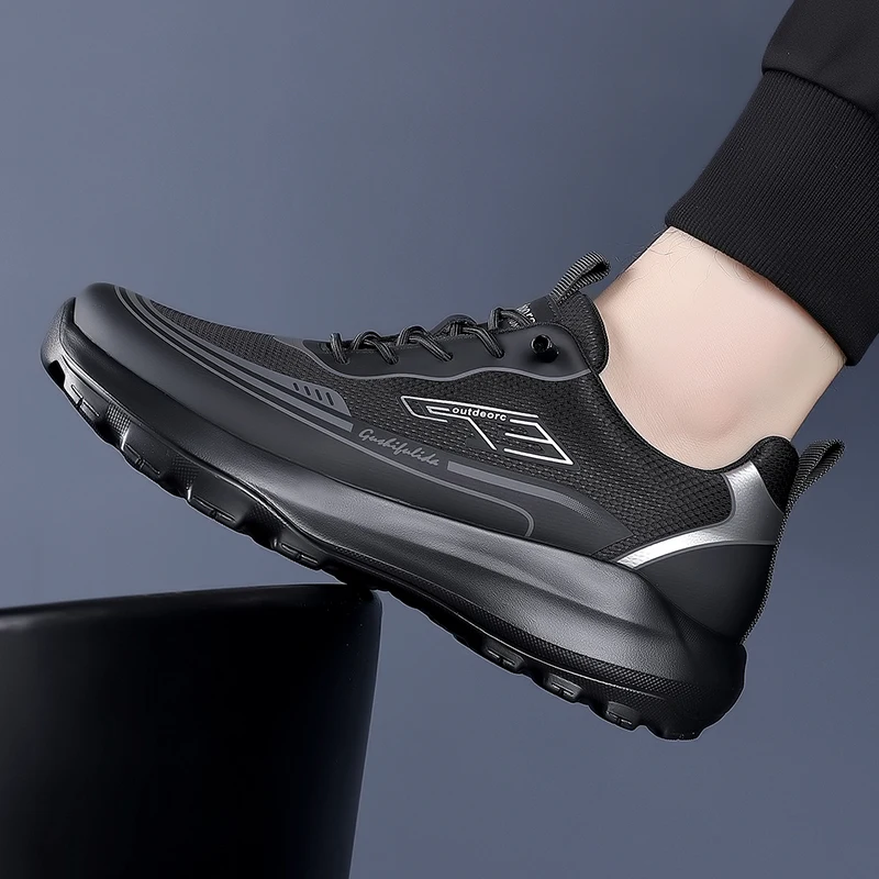 2026 New Trend Men Hiking Sneakers Anti-Slip Trekking Mens Shoes Top Quality Climbing Shoes Men Wearable Man Sport Mountain Shoe