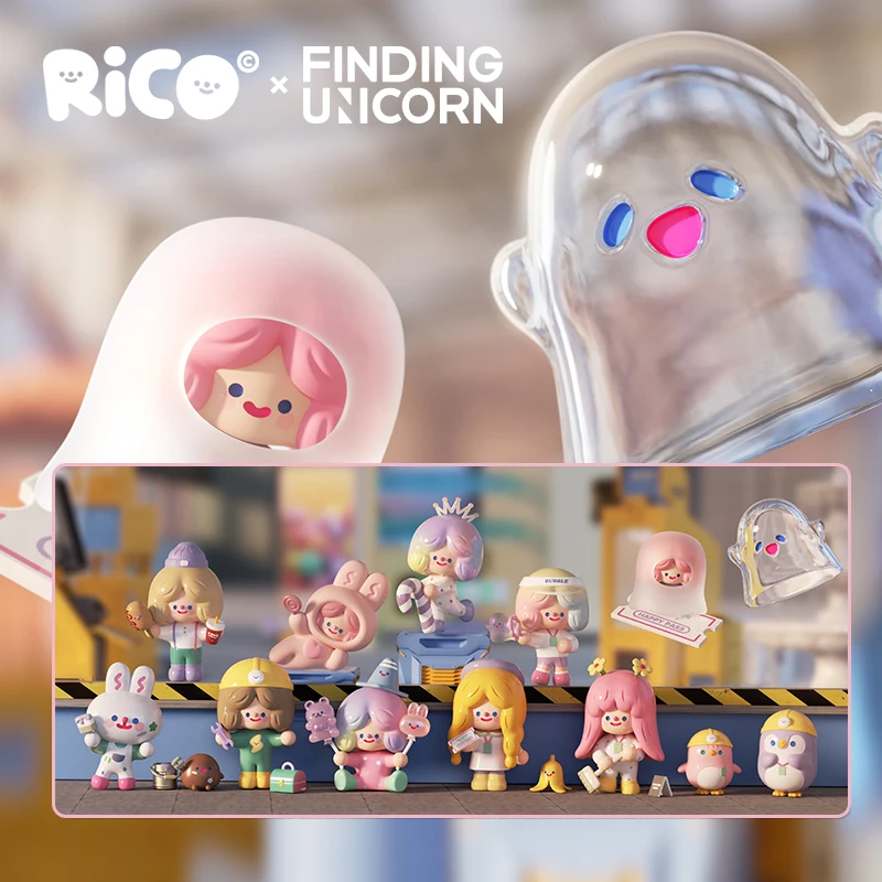 

RiCO Happy Factory Series Blind Box Guess Bag Mystery Box Toys Doll Cute Anime Figure Desktop Ornaments Gift Collection