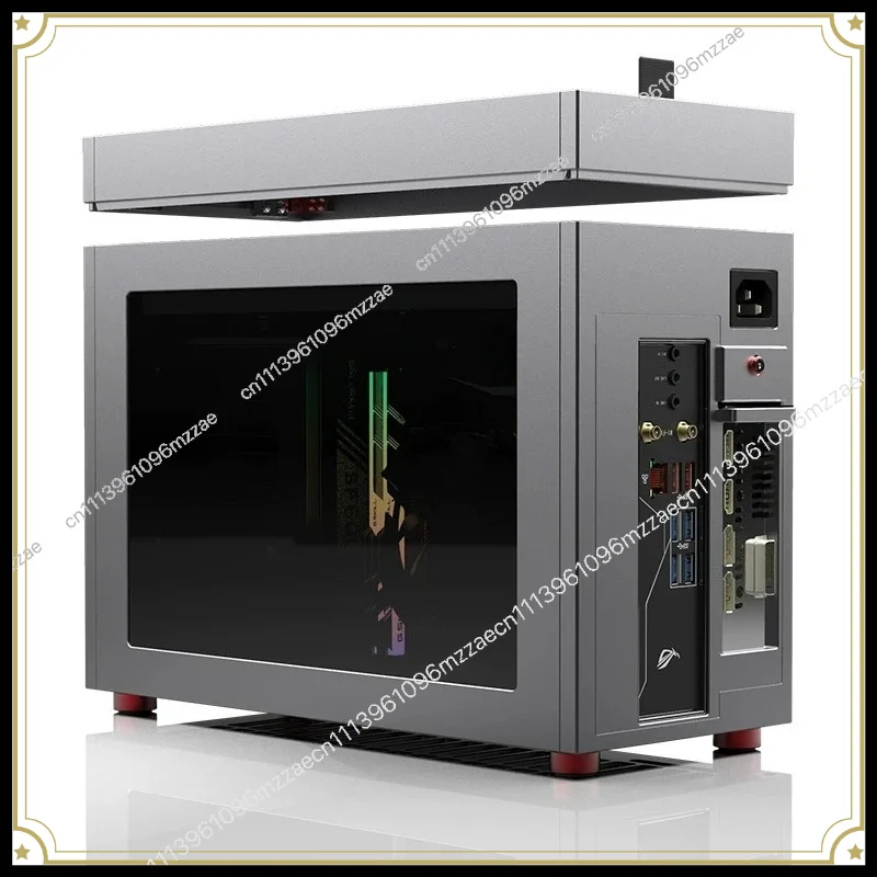 Mini240 Water-cooled Module Itx Chassis, All-aluminum Double Chamfer, Tempered Glass Side Penetration