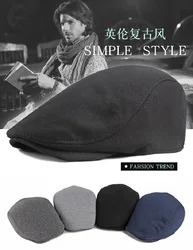 Women's Men's cotton Newsboy Flat Cap Herringbone Tweed Hat Beret Irish Cabbie Gatsby Tweed Ivy