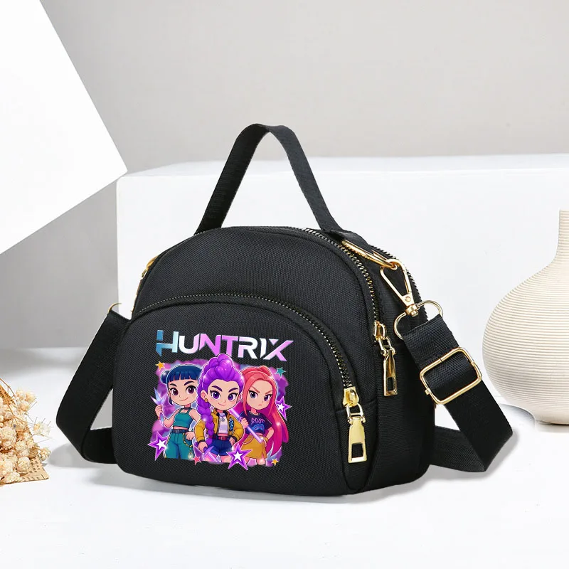 

KPop Demon Hunterss Shoulder Bags Girl Kawaii Anime Crossbody Bag Women Fashion Versatile Large Capacity Handbag Storage Bags