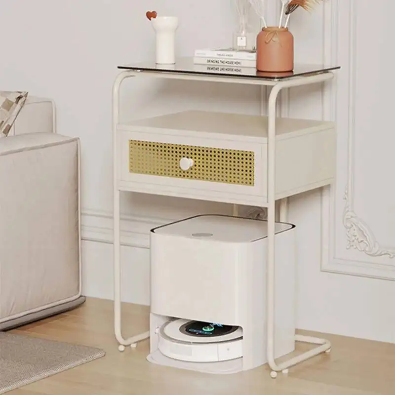 Minimalist Multifunctional Drawers Bedside Narrow Table Design Pretty Bedside Table Outdoor Aesthetic Nachttisch Home Furniture