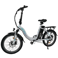 KAISDA K7 E-Bike for Women Adult 250W Motor Electric Bike 36V 12.5Ah Battery 20 Inch Rubber Tires City Commuter Electric Bike