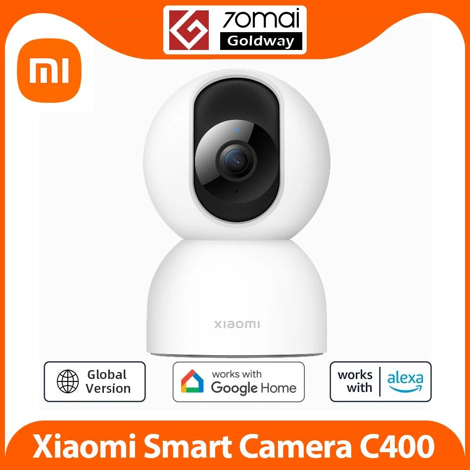 Global Version Xiaomi Smart Camera C400 2.5K 4MP 360° Rotation AI Human Detection 2.4GHz 5GHz Wi-Fi Google Home Alexa Smart Home