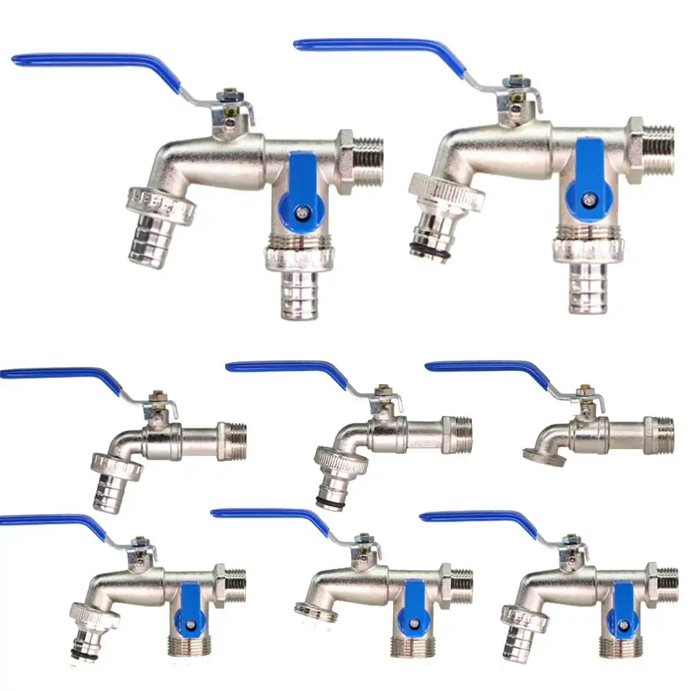 

Garden Greenhouse Faucet Adapter 1/2 "IBC Tank Connector 2 Way 1 Way Irrigation Faucet Connector Replacement Fitting Ball Valve