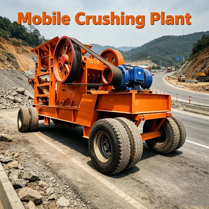 High Quality Energy Saving Mobile Jaw Crusher 600*900 100t h for Large Sand Production Line Trituradora Mandíbula