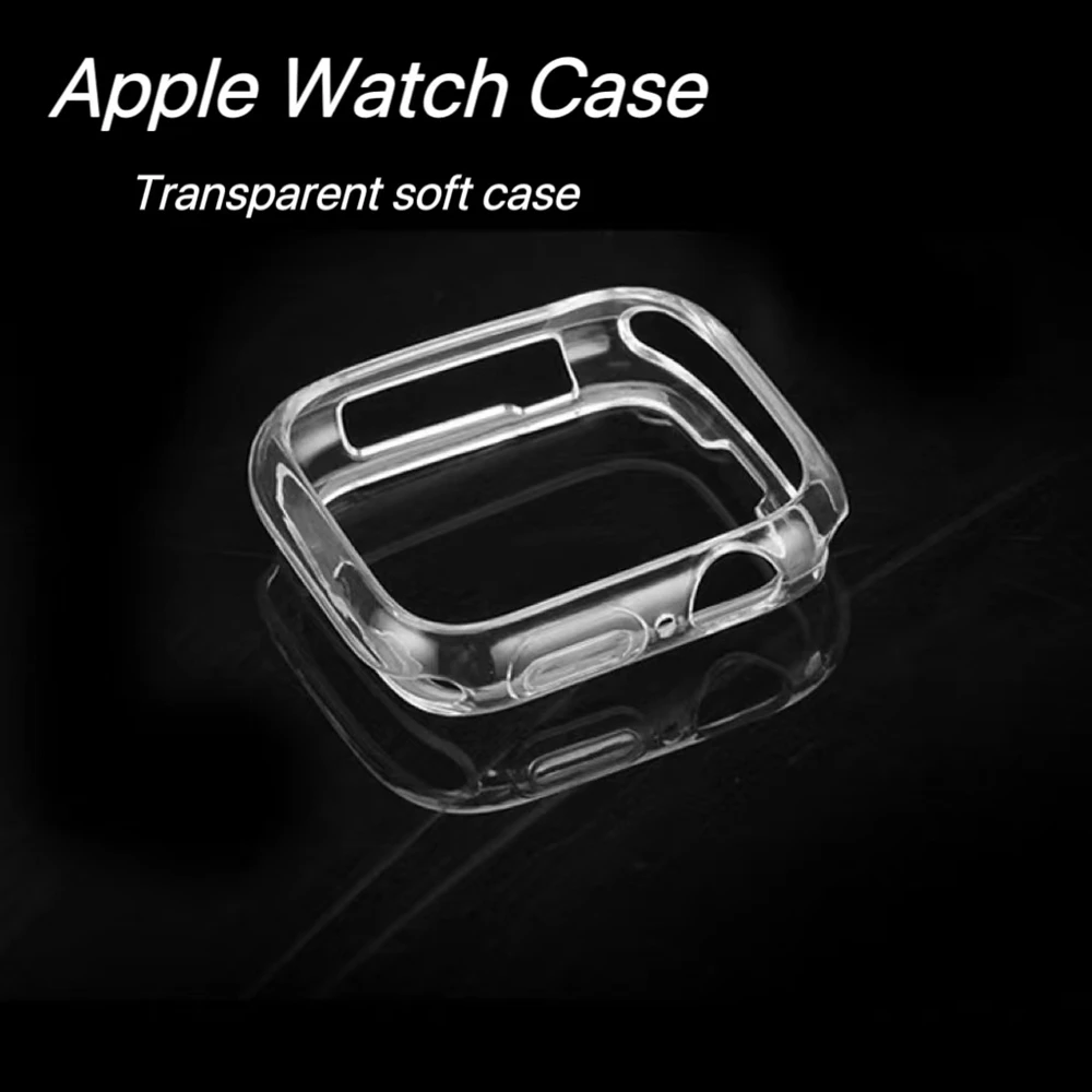 Case For Apple Watch 44mm 45mm 41mm 40mm No Screen Protector Full TPU Bumper Cover iWatch Series 9 8 7 SE 6 5 4 Accessories