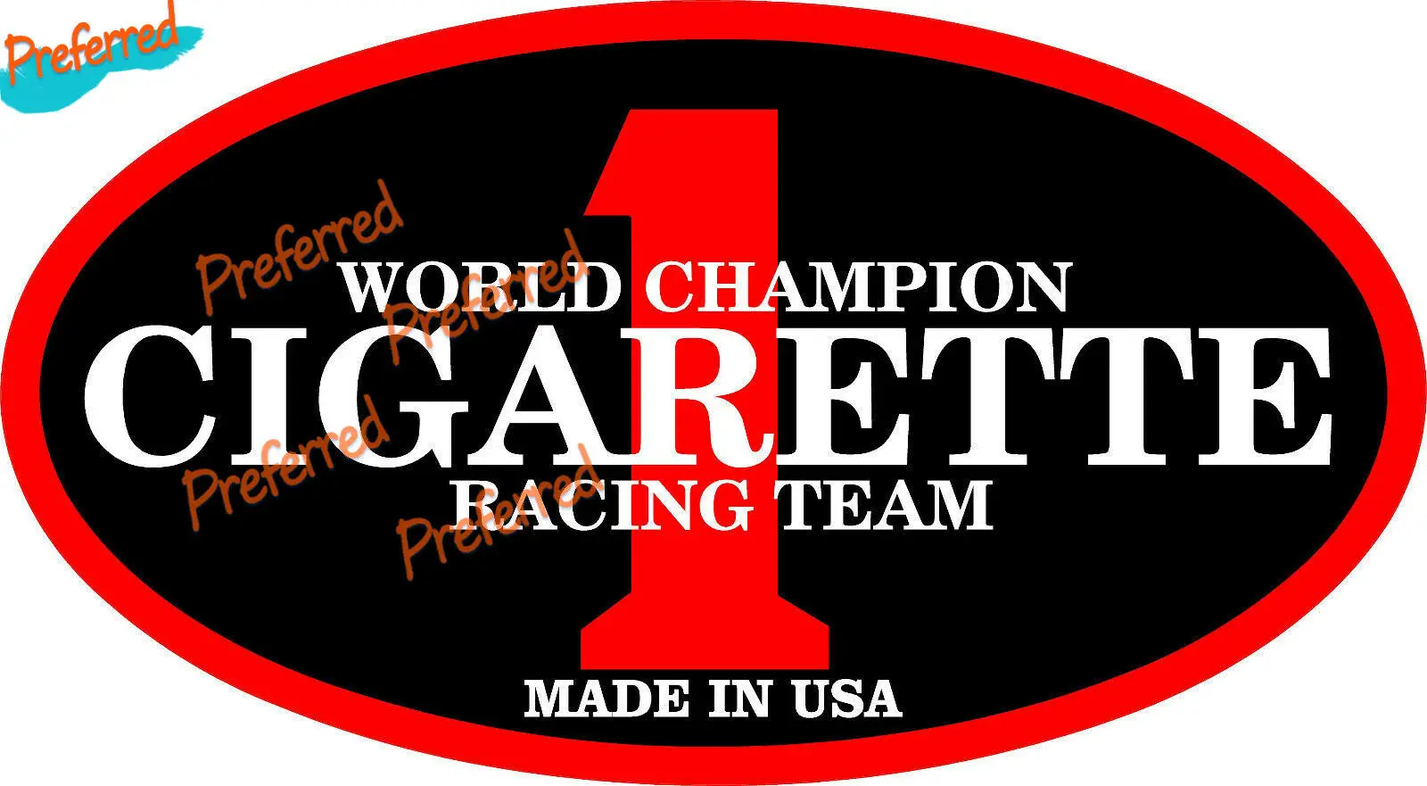 cigarette racing license plate High Quality Car Sticker Decal Racing Stickers for Cigarette Boat Racing  Sticker Decal Racing Team Laminated