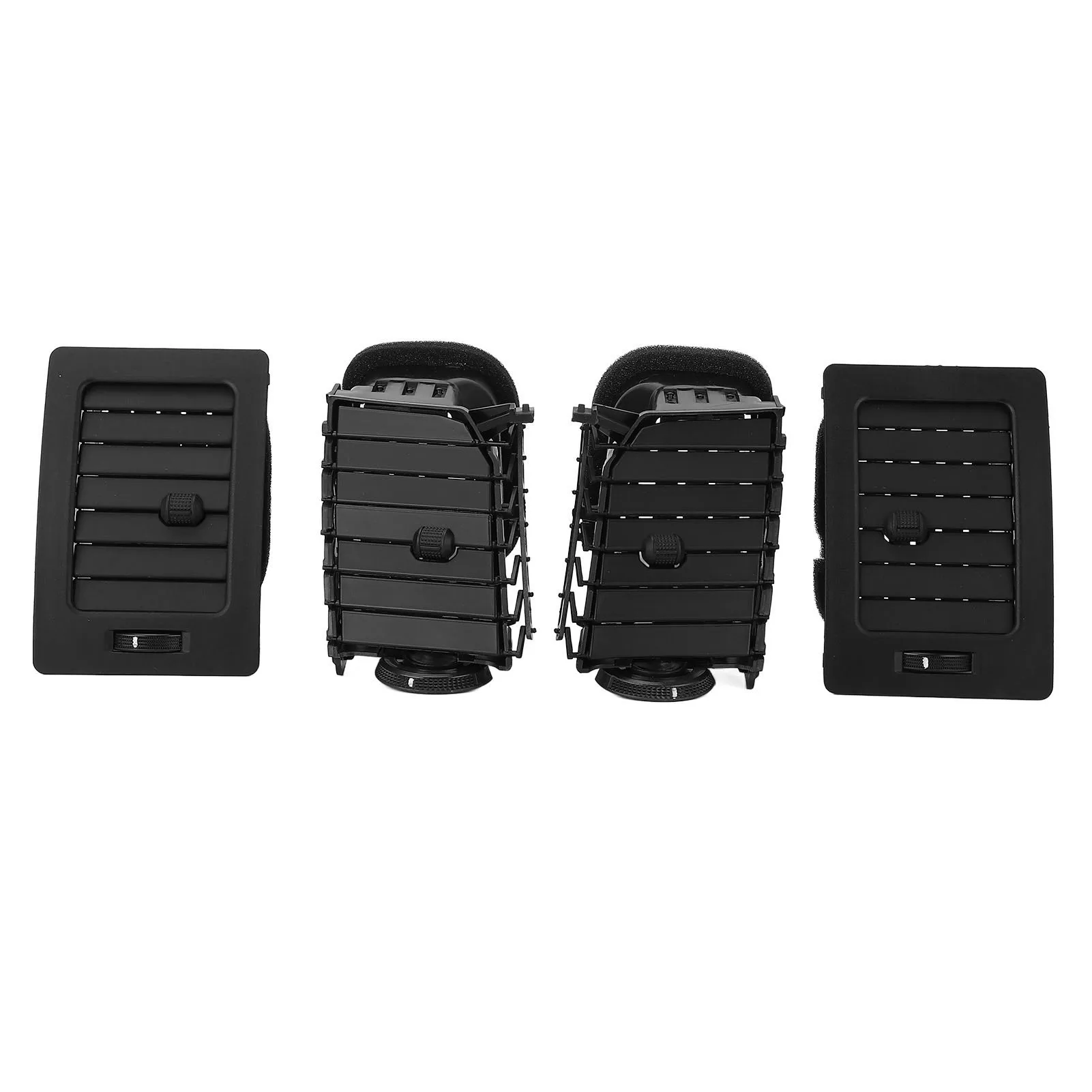 4-delige set voorste AC-ventilatieopeningen, middenconsole en dashboard zijdelingse airconditioningroosters voor Toyota Hilux Vigo 2005 tot 2015