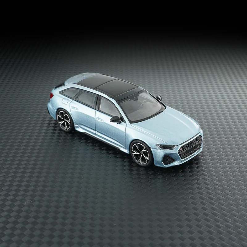 Massdi 1/64 audi rs6 avant station wagon metal diecast carros coleção modelos diecast brinquedos para meninos coletar ornamentos