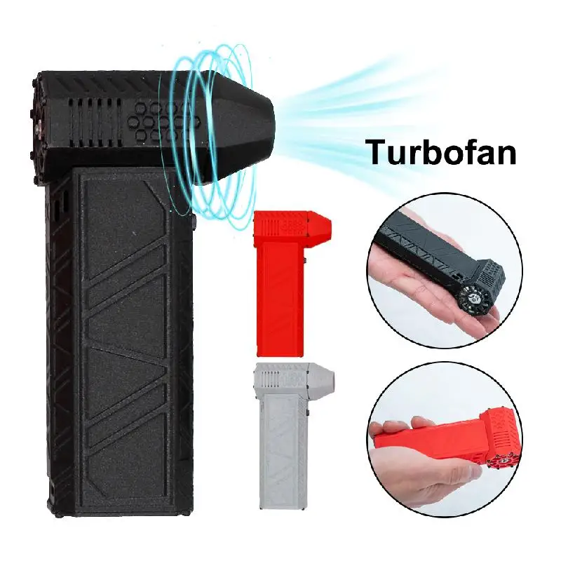 Turbo Blower Fan Mini Turbo Jet Fan Violent Turbofan 3 Speed Settings Rechargeable 120000RPM Brushless Motor 50m/s Dust Blower