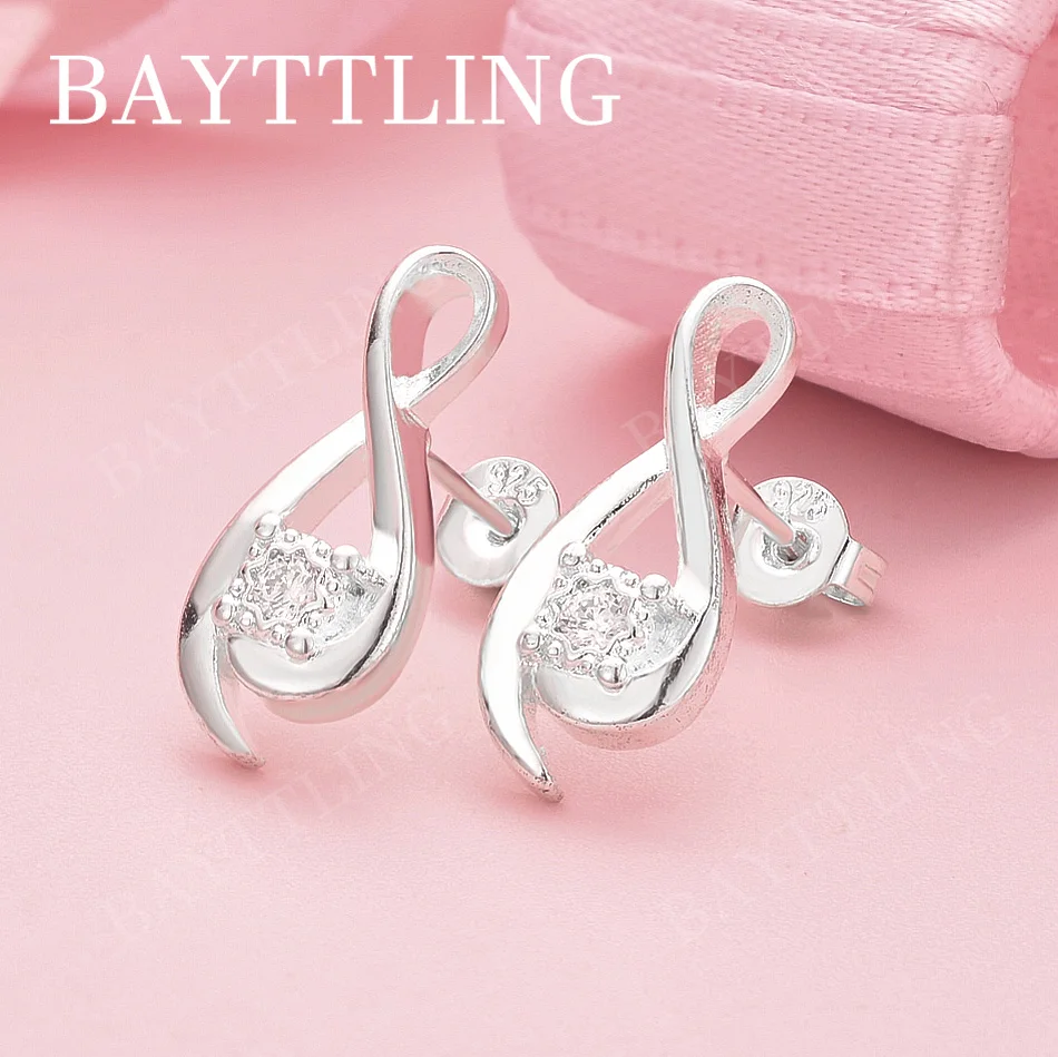 

925 Sterling Silver Exquisite Water Drop Zirconia Stud Earrings for Women Gifts Wedding Accessories Jewelry Fashion Party