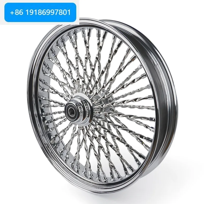 Chrome-plated Twist Aluminum Alloy Motorcycle Wheels Front Rear Rim Accessories for 14-later Ultra Classic Ultra Limited Model