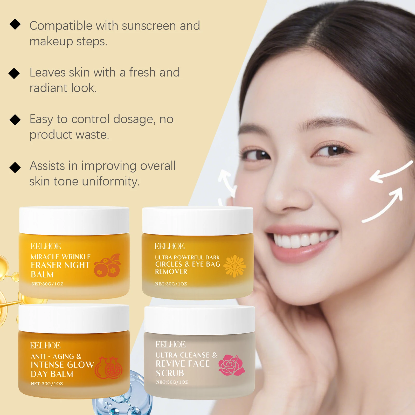 

Facial Skin Care Set Hydrating Nourishing Daily Face Care Moisturizing Cleansing Skin Care Collection