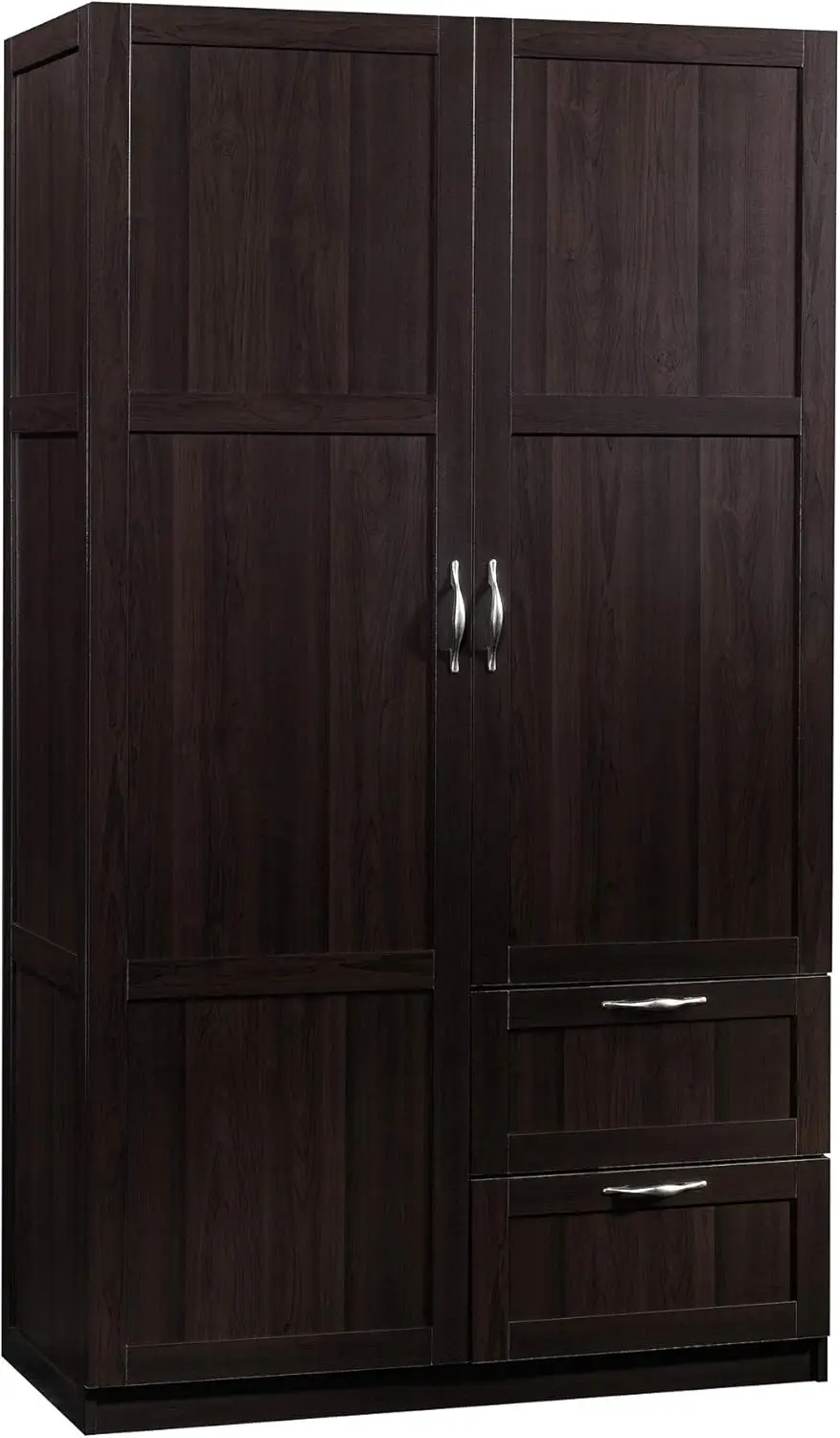 Multipurpose Bedroom Armoire Wardrobe Closet Pantry Storage Cabinet with Drawers and Hanging Rail, L: 40. 00