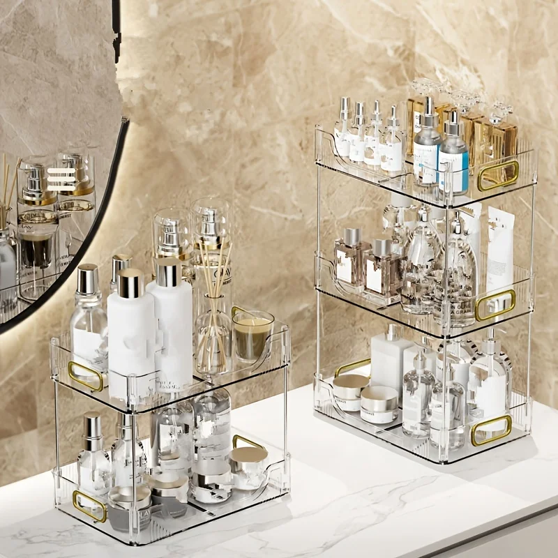 

Cosmetics Storage Box Desktop Storage Office Household Transparent Organizing Box Sundries Storage Rack