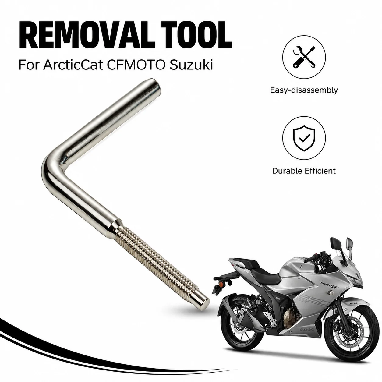 Hochleistungs-Gürtelentfernungswerkzeug aus Eisen für Arctic Cat Wildcat CFMOTO Suzuki KingQuad ATV-Teile, Motorrad-Reparaturwerkzeugteile, langlebig