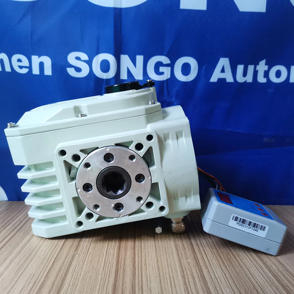 

【2026】DC24V 12V AC110V 220V 90 Degree Intelligent Type 0-10VDC 50Nm Motorized Quarter Turn Electric Actuator
