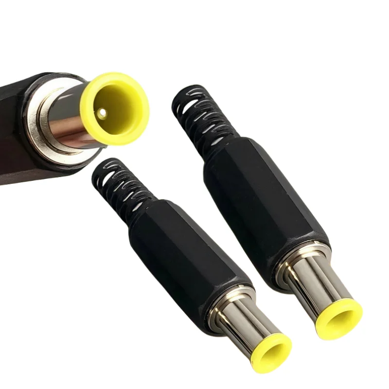 5/10Pcs DC Power Male 6.0mm x 4.4mm Solder Connector Plug 6.0mm x 4.4mm DC Power Plugs Male Jack Straight Adapter For DIY Projec