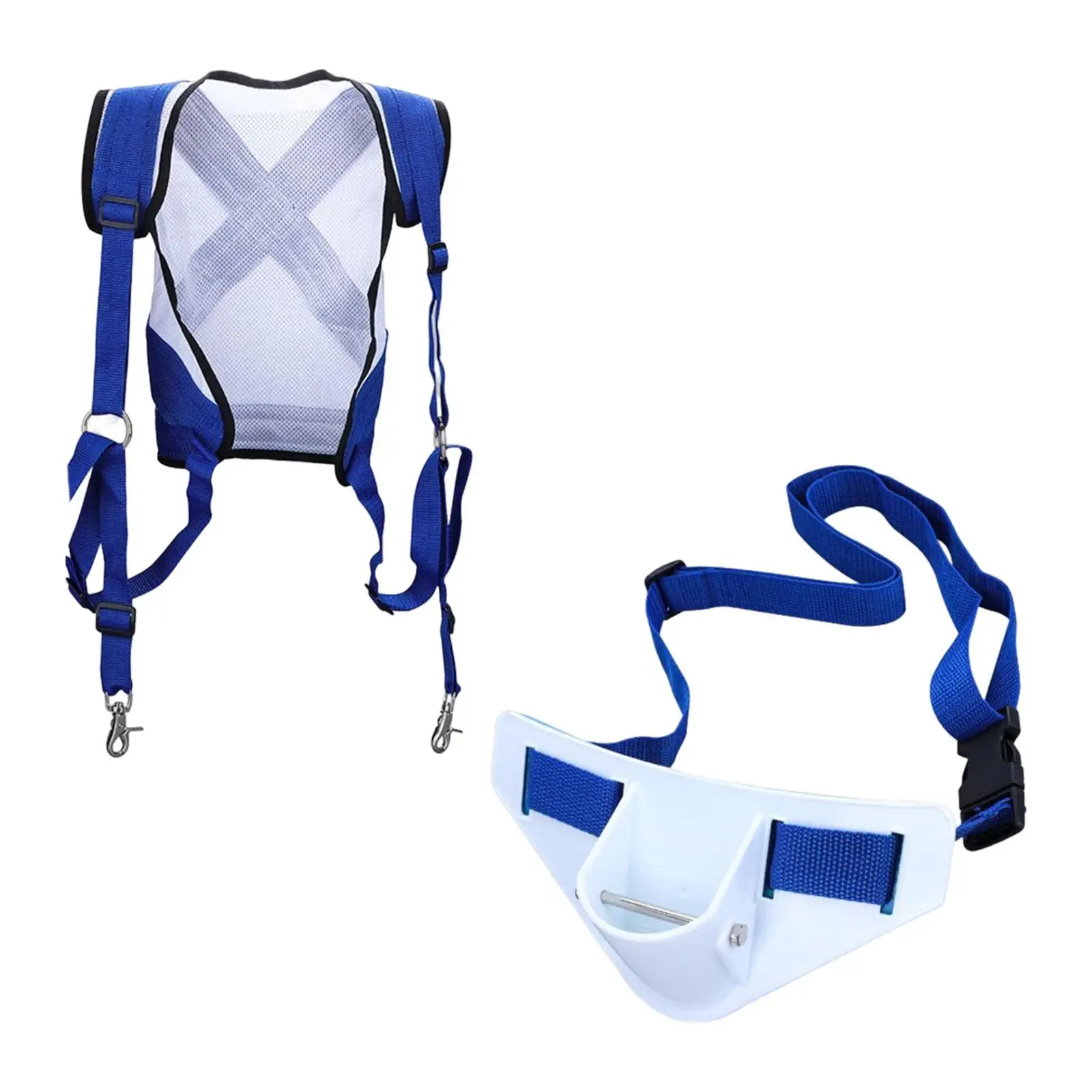 Fishing Rod Holder Belt Adjustable Accessories Waist Belt Fishing Vest Set Type1