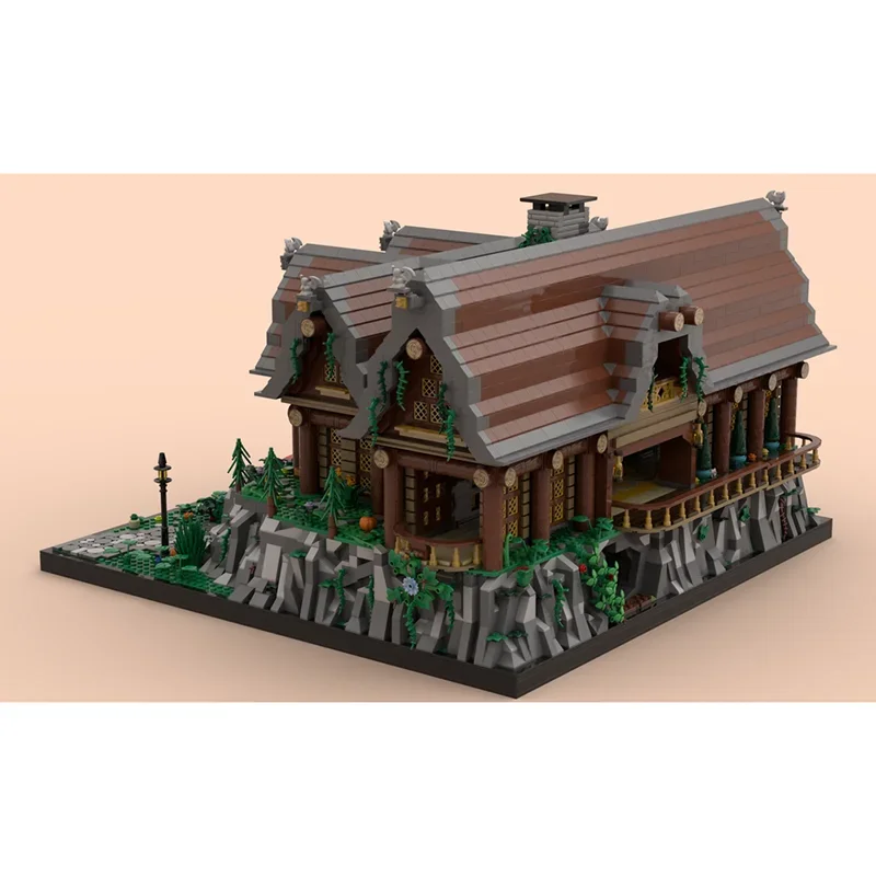 Moc Bausteine Rustikale Berghaus Technologie Modulare Ziegel Modell Geschenke Weihnachten Spielzeug DIY Sets Montage