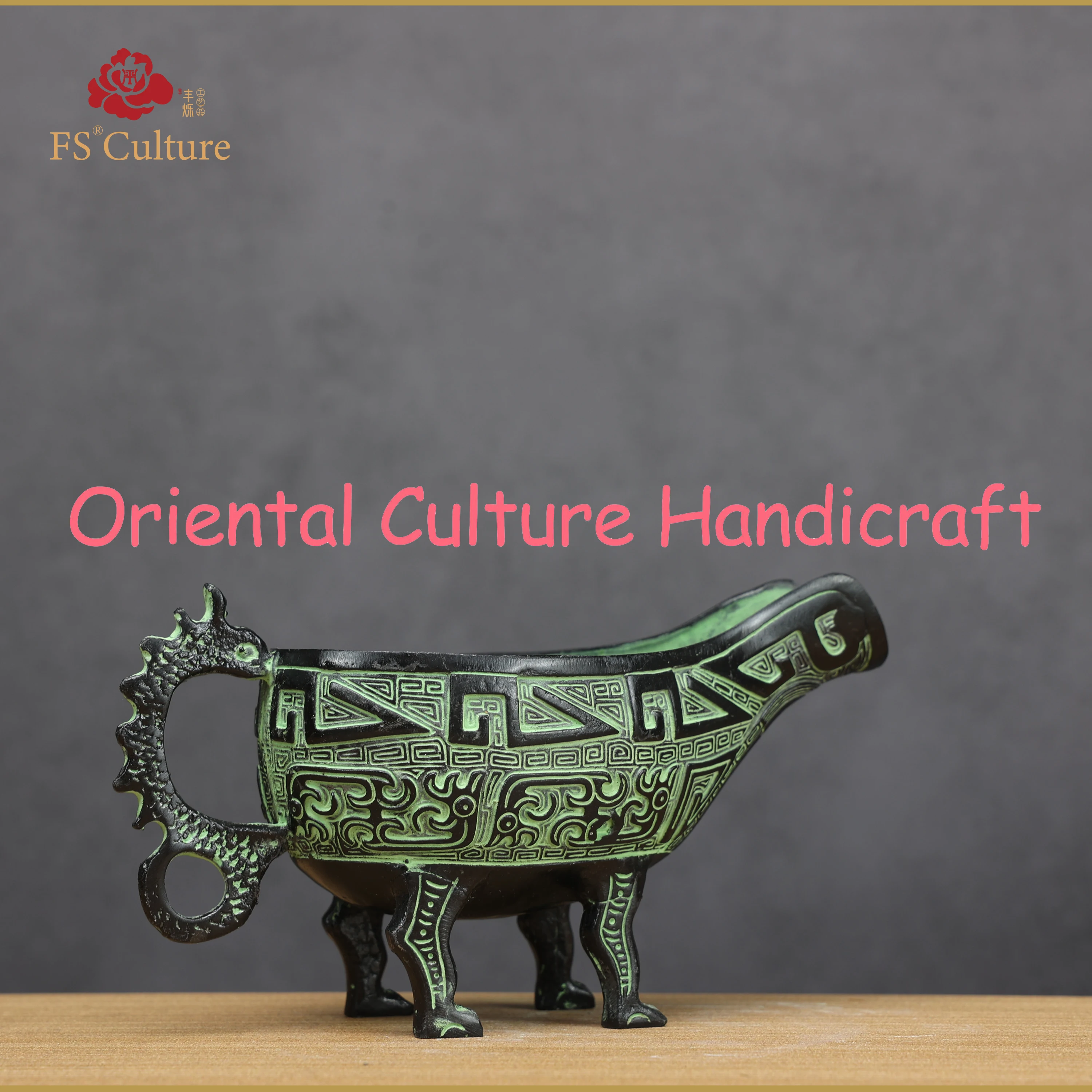 

Alloy bronzes from the Zhou Dynasty in China, "Yi",Handicrafts, Collectibles，Home Or Office Ornaments，High-End Cultural Gifts