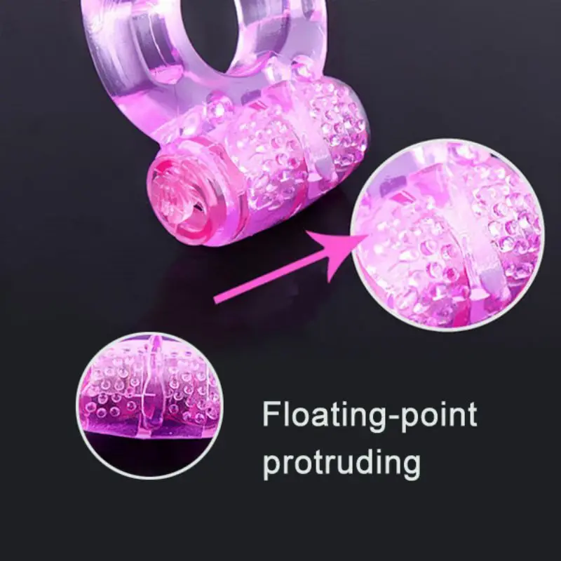 Vibrator Ring for Penis Cock Extender Ring Delay Ejaculation Reusable Soft Portable  Easy Use Flexible Breathable Pri Man Toys