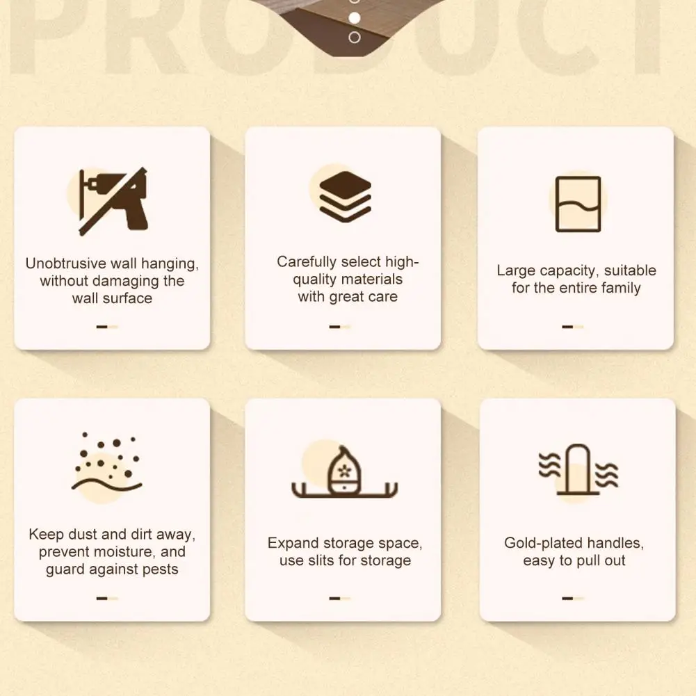 

Ящик для хранения Настенное решение для хранения Настенное крепление для носков Органайзер для бюстгальтера с несколькими отделениями для удобного хранения для аккуратного использования