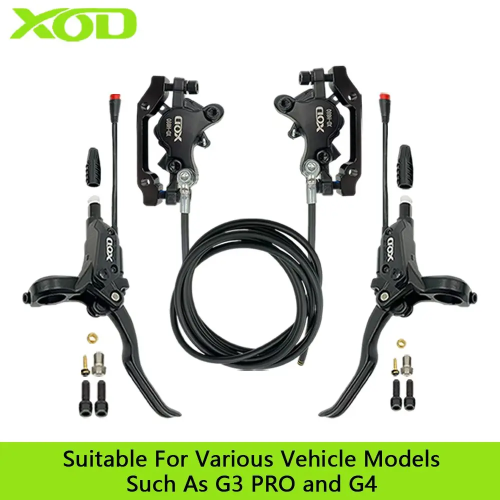 XOD Electric Scooter Brake H800/H880 Multiple Models Hydraulic Disc Brake For KUKirin G2 Master G2 MAX G3 Pro G4 G5 Accessory