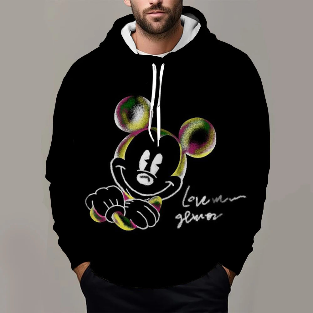 Disney Minnie Mouse Sweatshirt Women\'s Spring Fashion Boy Girl Kids Anime Hoodies 3D Printed Autumn Casual Men Hoodie