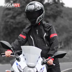 WOSAWE Men Motorcycle Raincoat Suit Rainstorm Prevention Jacket Camping Hiking Raincoat Moto Raincoat Motorcyclist Raincoat