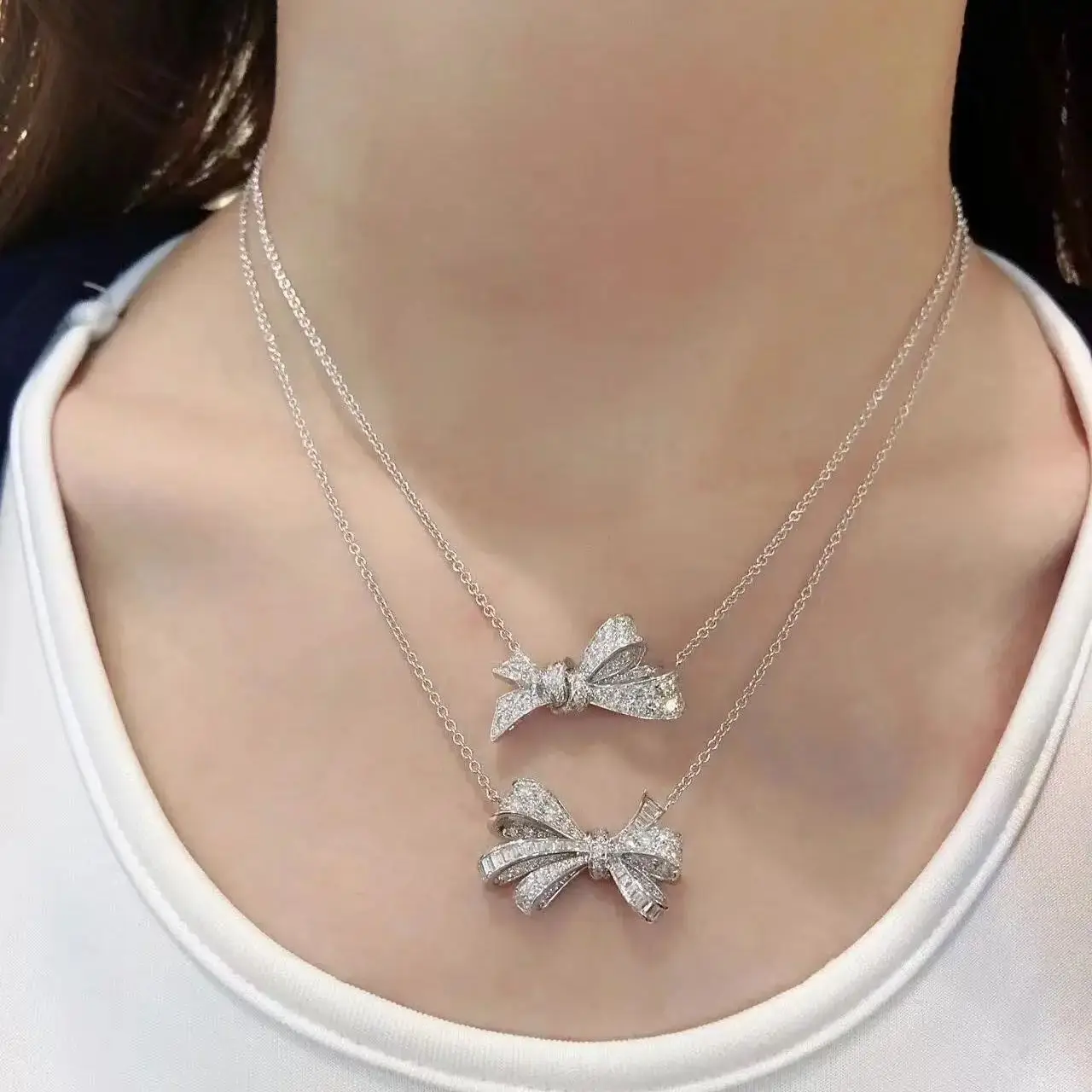 

2026 Exquisite Fashion 925 Sterling Silver Butterfly Series Advanced Elegant Women's Necklace Jewelry Daily wear Festival Gifts