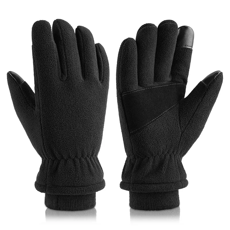 Waterproof Touchscreen Ski Gloves for Women Men Warm Winter Leather Gloves Cycling Riding Mittens Finger Gloves