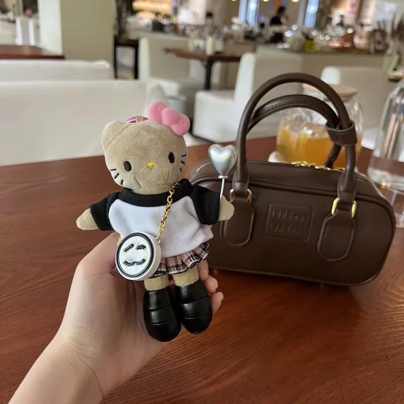 Sanrio Sleutelhanger 16Cm cartoon Y2k Hello Kitty Mode Tas Hanger Vrouwen Hartvormige Gesp Auto Decoratie Verjaardagscadeau kawaii