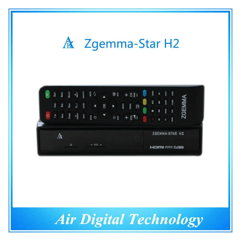 Vollkanal-Software zgemma star h2 fta Satelliten empfänger mit original linux os enigma2 DVB-S2 t2/c Twin Sat Tuner